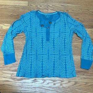 Eddie Bower waffle knit Henley